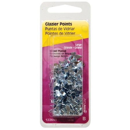 Hillman HILLMAN Nickel Plated Silver Large Canvas Picture Hanger 50 pk 122633-N